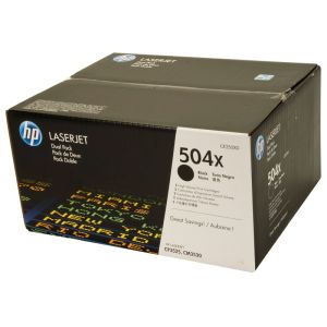 Toner HP CE250XD (504X), dvojbalenie, čierna (black), originál