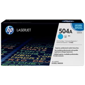 Toner HP CE251A (504A), azúrová (cyan), originál