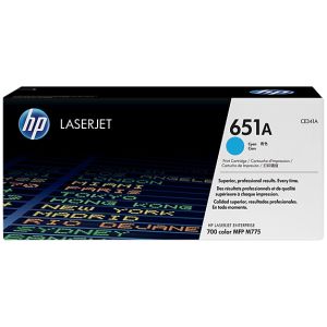 Toner HP CE341A (651A), azúrová (cyan), originál