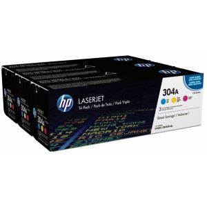 Toner HP CF372AM (304A), trojbalenie, multipack, originál