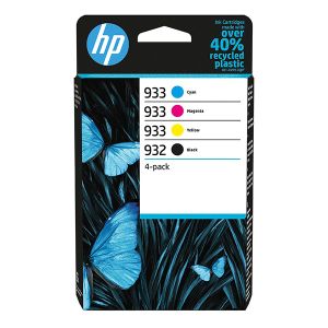 Cartridge HP 932 + 933, 6ZC71AE, CMYK, 4-pack, multipack, originál