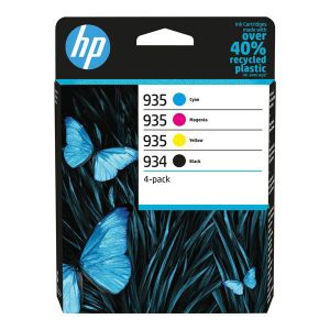 Cartridge HP 934 + 935, 6ZC72AE, CMYK, 4-pack, multipack, originál