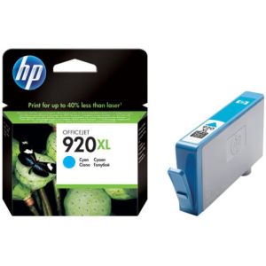 Cartridge HP 920 XL (CD972AE), azúrová (cyan), originál