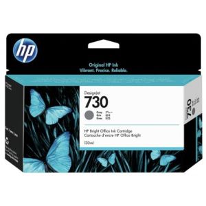 Cartridge HP 730, P2V66A, sivá (gray), originál