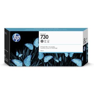 Cartridge HP 730, P2V72A, sivá (gray), originál