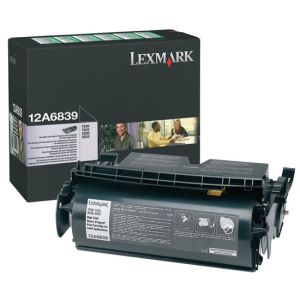 Toner Lexmark 12A6839 (T520, T522), pre tlač etikiet, čierna (black), originál