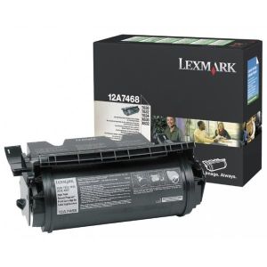 Toner Lexmark 12A7468 (T630, X630), pre tlač etikiet, čierna (black), originál