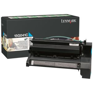 Toner Lexmark 15G041C (C752), azúrová (cyan), originál