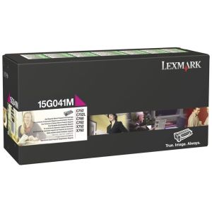 Toner Lexmark 15G041M (C752), purpurová (magenta), originál