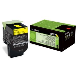 Toner Lexmark 802Y, 80C20Y0 (CX310, CX410, CX510), žltá (yellow), originál