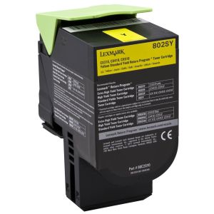 Toner Lexmark 802SY, 80C2SY0 (CX310, CX410, CX510), žltá (yellow), originál