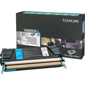 Toner Lexmark C5220CS (C522, C524, C530, C532, C534), azúrová (cyan), originál