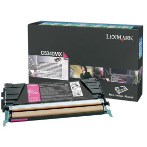 Toner Lexmark C5340MX (C534), purpurová (magenta), originál