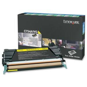 Toner Lexmark C734A1YG (C734, C736, X734, X736, X738), žltá (yellow), originál