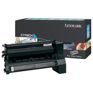 Toner Lexmark C7700CH (C772, X772), azúrová (cyan), originál