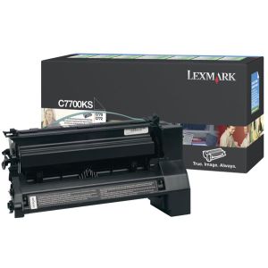 Toner Lexmark C7700KS (C770), čierna (black), originál