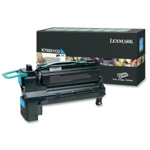 Toner Lexmark X792X1CG (X792), azúrová (cyan), originál