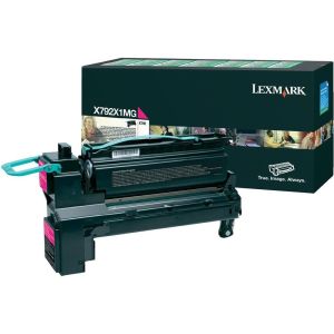 Toner Lexmark X792X1MG (X792), purpurová (magenta), originál