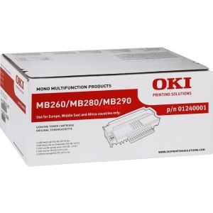 Toner OKI 01240001 (MB260, MB280, MB290), čierna (black), originál