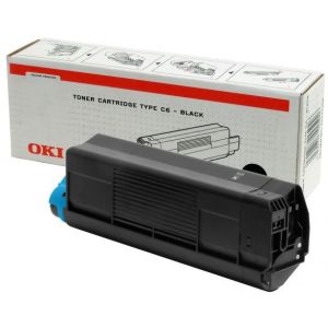 Toner OKI 42127408 (Type C6, C5100, C5200, C5300, C5400), čierna (black), originál