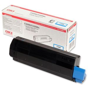 Toner OKI 43034807 (C3200), azúrová (cyan), originál