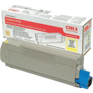 Toner OKI 43324421 (C5800, C5900, C5550), žltá (yellow), originál