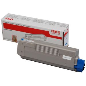 Toner OKI 44315307 (C610), azúrová (cyan), originál