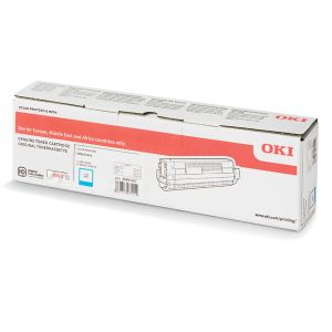 Toner OKI 46861307, C834, C844, azúrová (cyan), originál