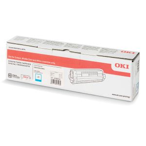 Toner OKI 47095703, C824, C834, C844, azúrová (cyan), originál