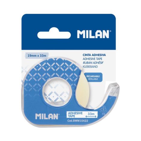 Lepiaca páska priesvitná MILAN 19 mm x 33 m s dispenzerom - blister