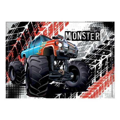 Obal PP s patentkou A4, Monster Truck