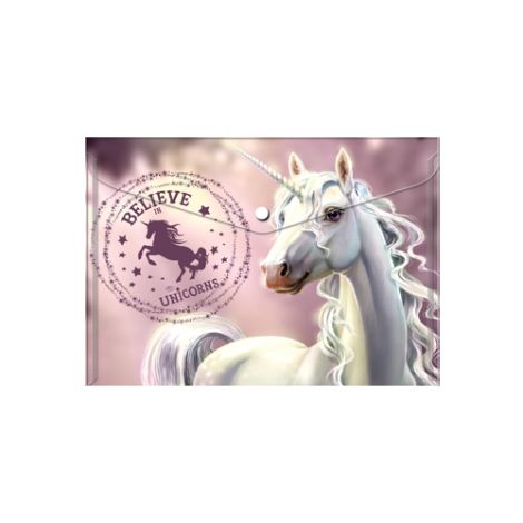 Obal PP s patentkou A5, Believe in Unicorns