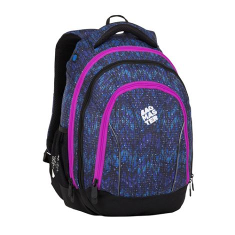 Študentský batoh SUPERNOVA 8 A BLACK/BLUE/PINK