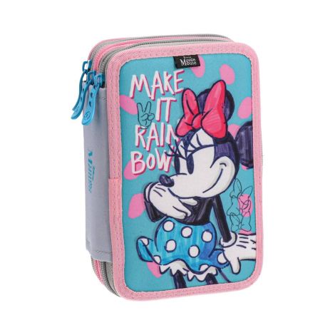 Peračník 3-poschodový plný - make it rainbows, Minnie Mouse