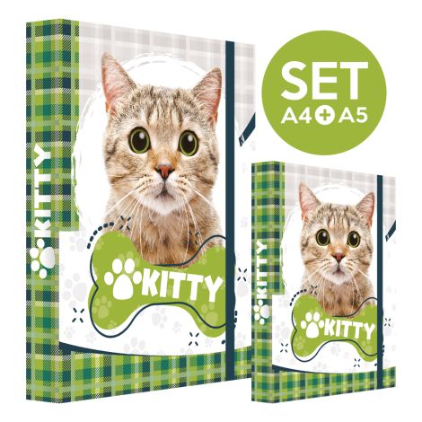 Box na zošity SET A4 + A5 Jumbo Kitty