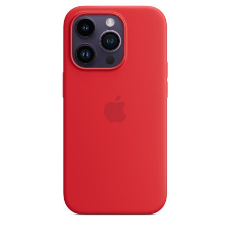 iPhone 14 Pre Silicone Case with MS - (PRODUCT)RED MPTG3ZM/A