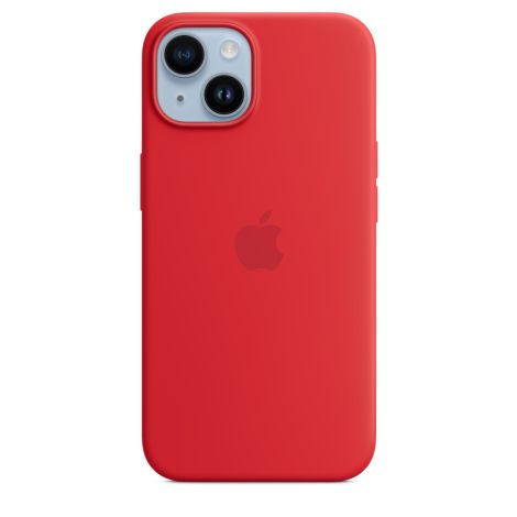 iPhone 14 Silicone Case with MS - (PRODUCT)RED MW5U3ZM/A