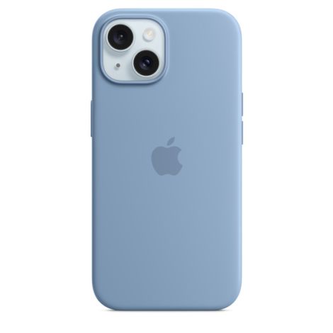 iPhone 15+ Silicone Case with MS - Winter Blue MT193ZM/A