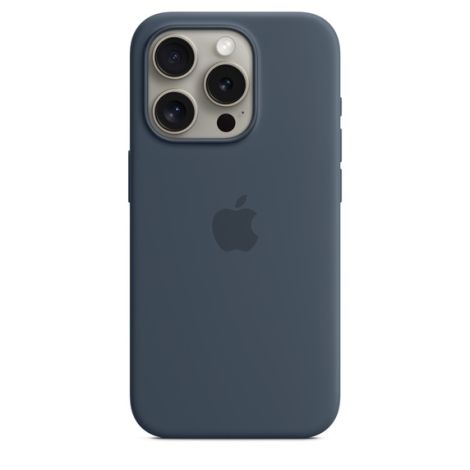 iPhone 15 Pre Silicone Case with MS - Storm Blue MT1D3ZM/A