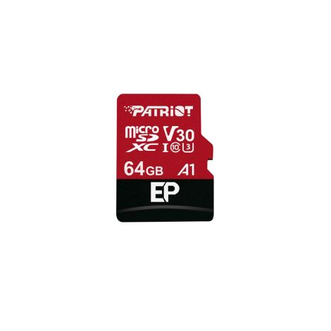 Patriot V30 A1/micro SDXC/64 GB/UHS-I U3 / Class 10/+ Adaptér PEF64GEP31MCX