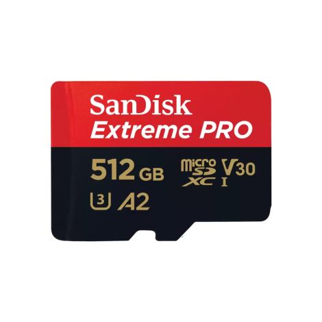 SanDisk Extreme PRO/micro SDXC/512GB/UHS-I U3 / Class 10/+ Adaptér SDSQXCD-512G-GN6MA