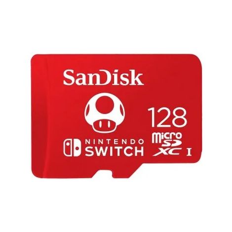 SanDisk Ninendo Switch/micro SDXC/128GB/UHS-I U3 / Class 10/Červená SDSQXAO-128G-GNCZN