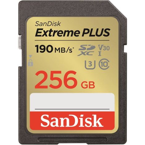 SanDisk Extreme PLUS/SDXC/256GB/UHS-I U3 / Class 10 SDSDXWV-256G-GNCIN