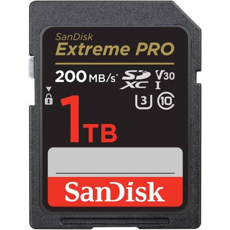 SanDisk Extreme PRO/SDXC/1TB/UHS-I U3 / Class 10/Čierna SDSDXXD-1T00-GN4IN