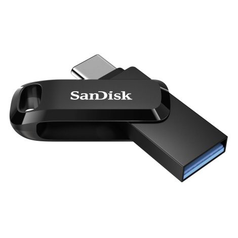 SanDisk Ultra Dual Drive Go/64 GB/USB 3.1/USB-A + USB-C/Čierna SDDDC3-064G-G46