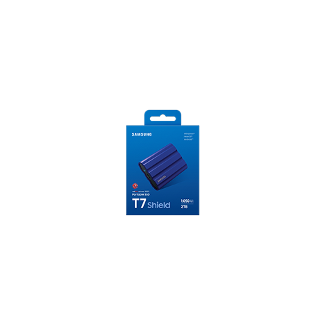 Samsung T7 Shield/2TB/SSD/Externý/2.5"/Modrá/3R MU-PE2T0R/EU