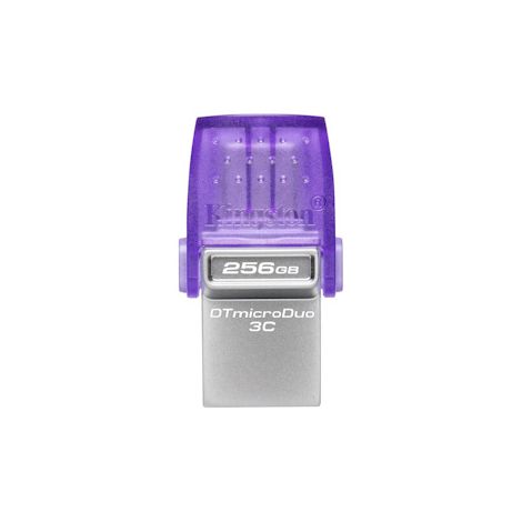 Kingston DataTraveler MicroDuo 3C/256GB/USB 3.2/USB-A + USB-C/Fialová DTDUO3CG3/256GB