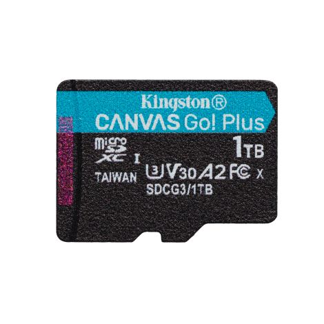 Kingston Canvas Go Plus/micro SDXC/1TB/UHS-I U3 / Class 10 SDCG3/1TBSP