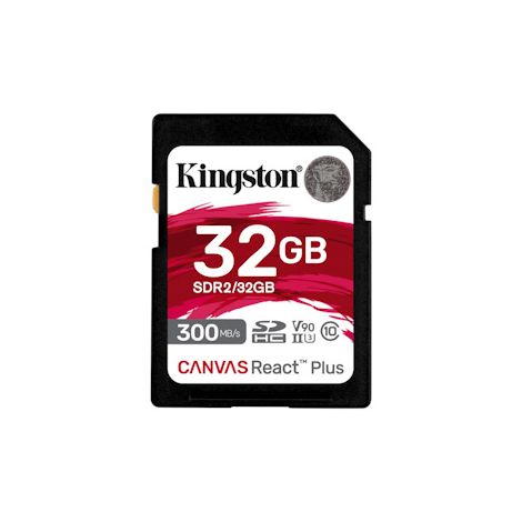 Kingston Canvas React Plus/SDXC/32GB/UHS-II U3/Class 10 SDR2/32GB