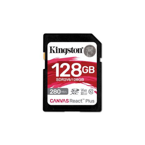 Kingston Canvas React Plus/SDHC/128 GB/UHS-II U3 ??/ Class 10 SDR2V6/128GB